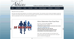 Desktop Screenshot of cityofatkins.org