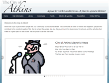 Tablet Screenshot of cityofatkins.org